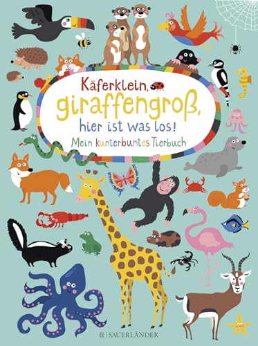 Käferklein, giraffengroß, hier ist was los! Mein kunterbuntes Tierbuch