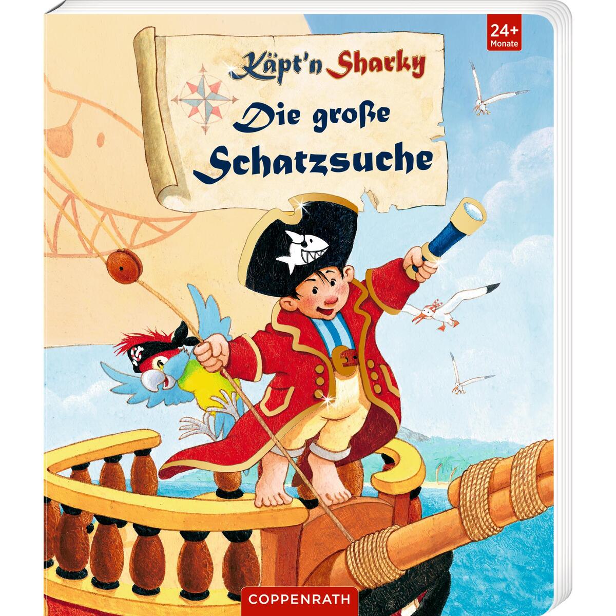 Käpt&#039;n Sharky - Die große Schatzsuche (Pappbilderbuch) von Coppenrath