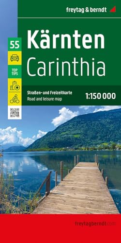 Kärnten, Straßen- und Freizeitkarte 1:150.000, freytag & berndt: Mit Infos, Top Tips, Innenstadtpläne, Radrouten (freytag & berndt Auto + Freizeitkarten) von Freytag-Berndt und ARTARIA