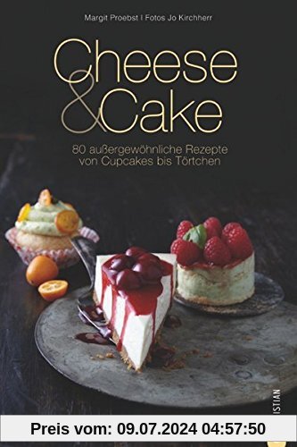 Käsekuchen: 80 außergewöhnliche Rezepte von Cupcake bis Törtchen. Jetzt schlüpft der Klassiker in neue Gewänder. Das Backbuch Cheese & Cake tischt Käsekuchen raffiniert neu auf.