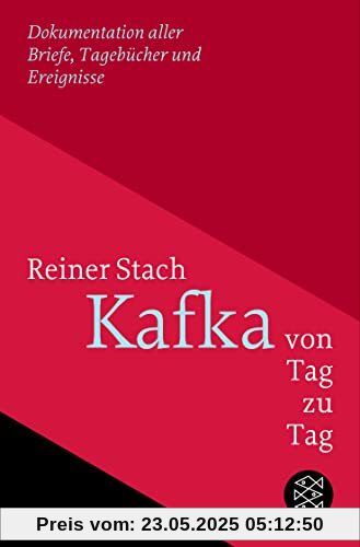 Kafka von Tag zu Tag: Dokumentation aller Briefe, Tagebücher und Ereignisse