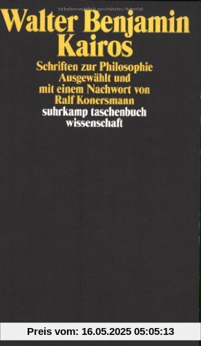 Kairos: Schriften zur Philosophie (suhrkamp taschenbuch wissenschaft)