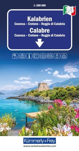 Kalabrien, Nr. 14, Regionalstrassenkarte 1:200'000 (Kümmerly+Frey Regional-Strassenkarte, Band 14) von Kümmerly+Frey