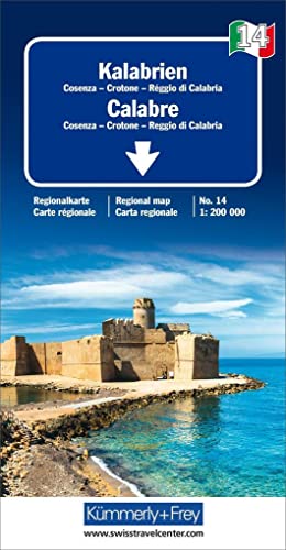 Kalabrien Regionalkarte Italien Nr. 14 1:200 000 (Kümmerly+Frey Regionalkarten, Band 14)
