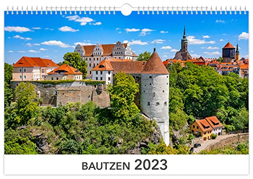 Kalender Bautzen 2023: | 45 x 30 cm | weißes Kalendarium