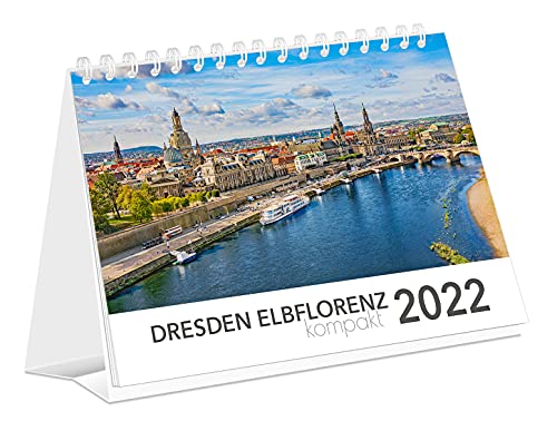 Kalender Dresden Elbflorenz kompakt 2022 | Tischkalender | 21 x 15 cm: 21x15cm - Tischkalender von K4 Verlag