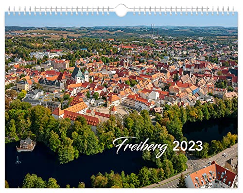 Kalender Freiberg 2023: | 40 x 30 cm | weißes Kalendarium von K4Verlag