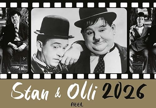 Kalender Stan & Olli 2026: Das perfekte Geschenk für alle Fans von Stan Laurel & Oliver Hardy (auch bekannt als "Dick und Doof") von Heel