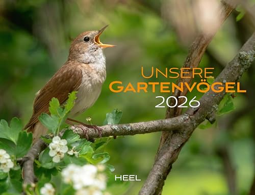 Kalender Unsere Gartenvögel 2026 Eintragkalender: Vögel in heimischen Gärten von Heel