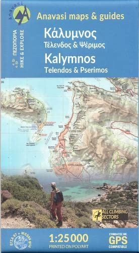 Kalimnos 1 : 25 000: Topografische Wanderkarte 10.32. Griechische Inseln - Ägäis - Dodekanes von Anavasi Mountain Editions,Greece