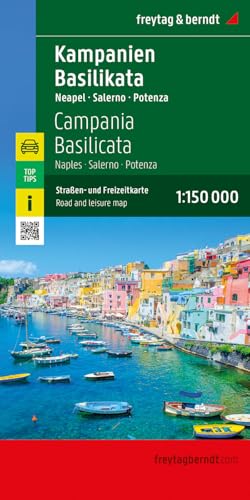 Kampanien - Basilikata, Straßen- und Freizeitkarte 1:150.000, freytag & berndt: Neapel - Salerno - Potenza, Top Tips (freytag & berndt Auto + Freizeitkarten) von Freytag-Berndt und ARTARIA