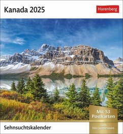 Kanada Sehnsuchtskalender 2025 - Wochenkalender mit 53 Postkarten von Harenberg
