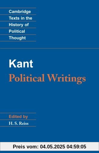 Kant: Political Writings (Cambridge Texts in the History of Political Thought)