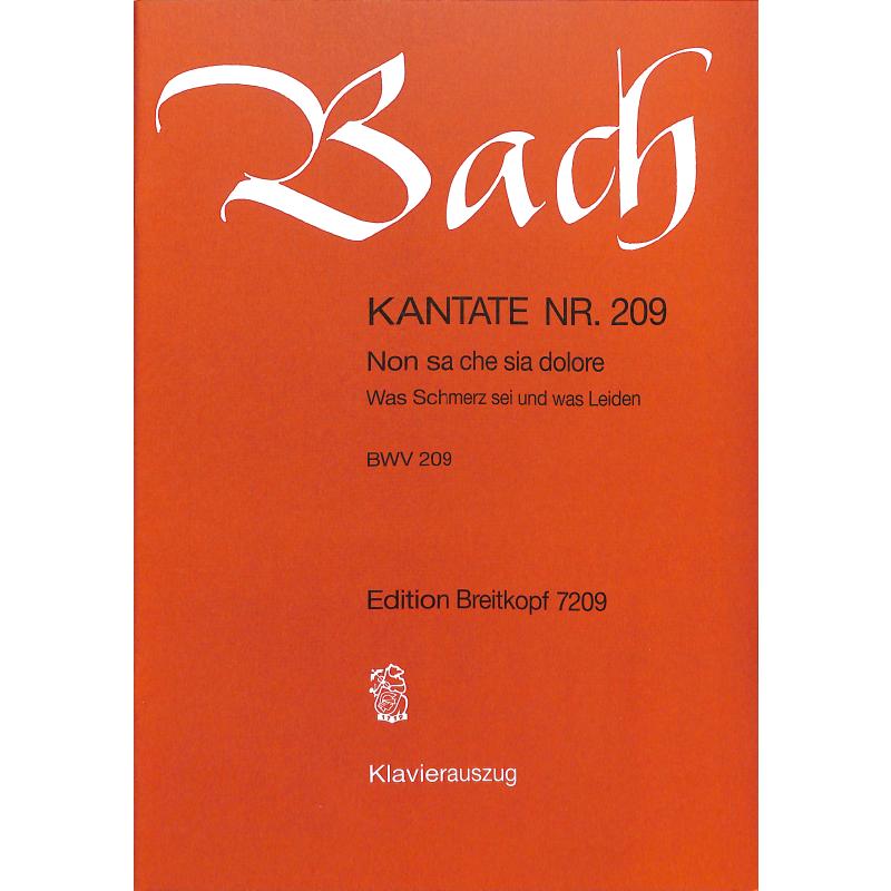 Kantate 209 Non sa che sia dolore BWV 209 (was Schmerz sei uns was Leiden)