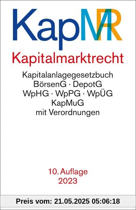 Kapitalmarktrecht: Rechtsstand: 1. Januar 2023 (Beck-Texte im dtv)