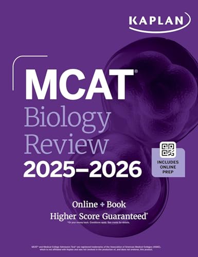 Kaplan MCAT Biology Review 2025-2026: Online + Book (Kaplan MCAT Test Prep) von Kaplan