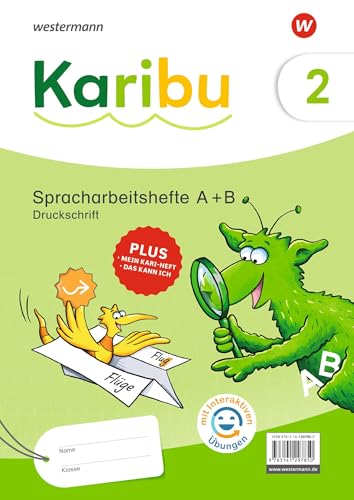 Karibu - Ausgabe 2024: Spracharbeitshefte 2 Druckschrift mit interaktiven Übungen "Verbrauch, mit Diagnoseheft ""Das kann ich"" Sprache 2" von Westermann Schulbuchverlag