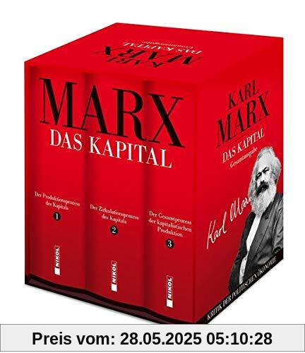 Karl Marx: Das Kapital (Vollständige Gesamtausgabe): 3 Bände im Schuber