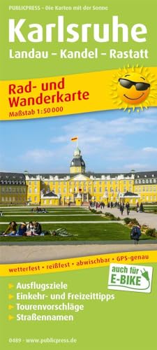 Karlsruhe, Landau - Kandel - Rastatt: Rad- und Wanderkarte mit Ausflugszielen, Einkehr- & Freizeittipps, wetterfest, reissfest, abwischbar, GPS-genau. 1:50000 (Rad- und Wanderkarte: RuWK) von FREYTAG-BERNDT UND ARTARIA