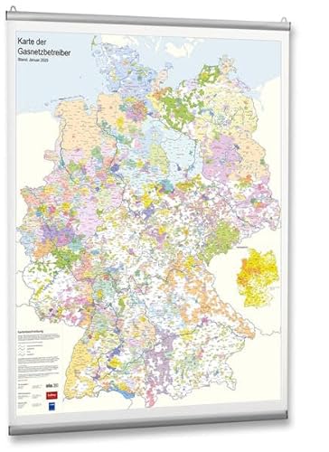 Karte der Gasnetzbetreiber 2025: (im Maßstab 1:800.000) Stand: Januar 2025 von VDE VERLAG