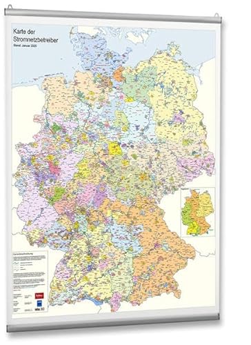 Karte der Stromnetzbetreiber 2025: (im Maßstab 1:800.000) Stand: Januar 2025 von VDE VERLAG