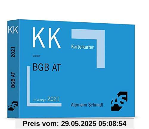 Karteikarten BGB Allgemeiner Teil