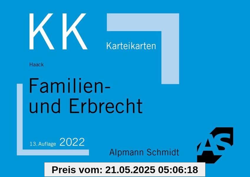 Karteikarten Familien- und Erbrecht (Karteikarten Zivilrecht)