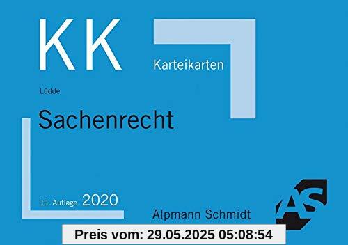 Karteikarten Sachenrecht