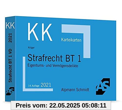 Karteikarten Strafrecht BT 1: Eigentums- und Vermögensdelikte