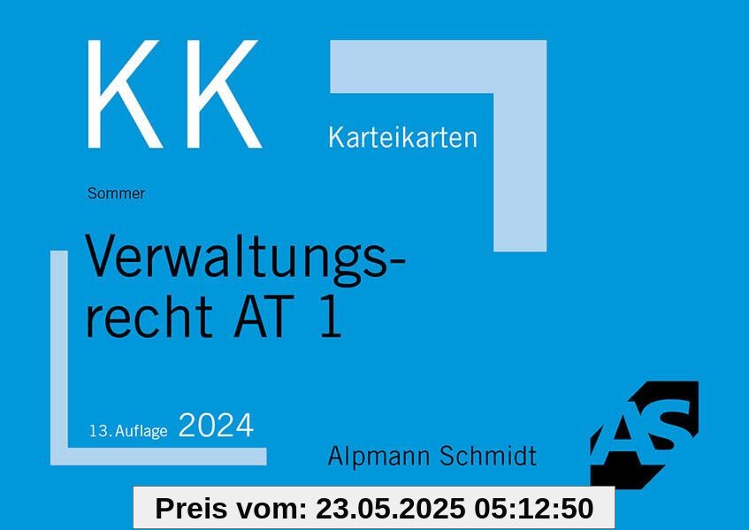 Karteikarten Verwaltungsrecht AT 1 (Karteikarten Öffentliches Recht)