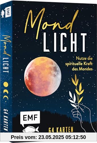 Karten-Box: Mondlicht: 64 Karten: Nutze die spirituelle Kraft des Mondes und der Mondphasen: mit Ritualen, Affirmationen und Mondwissen