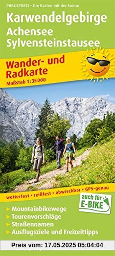 Karwendelgebirge, Achensee, Sylvensteinstausee: Wander- und Radkarte mit Ausflugszielen & Freizeittipps, wetterfest, reißfest, abwischbar, GPS-genau. 1:35000 (Wander- und Radkarte / WuRK)