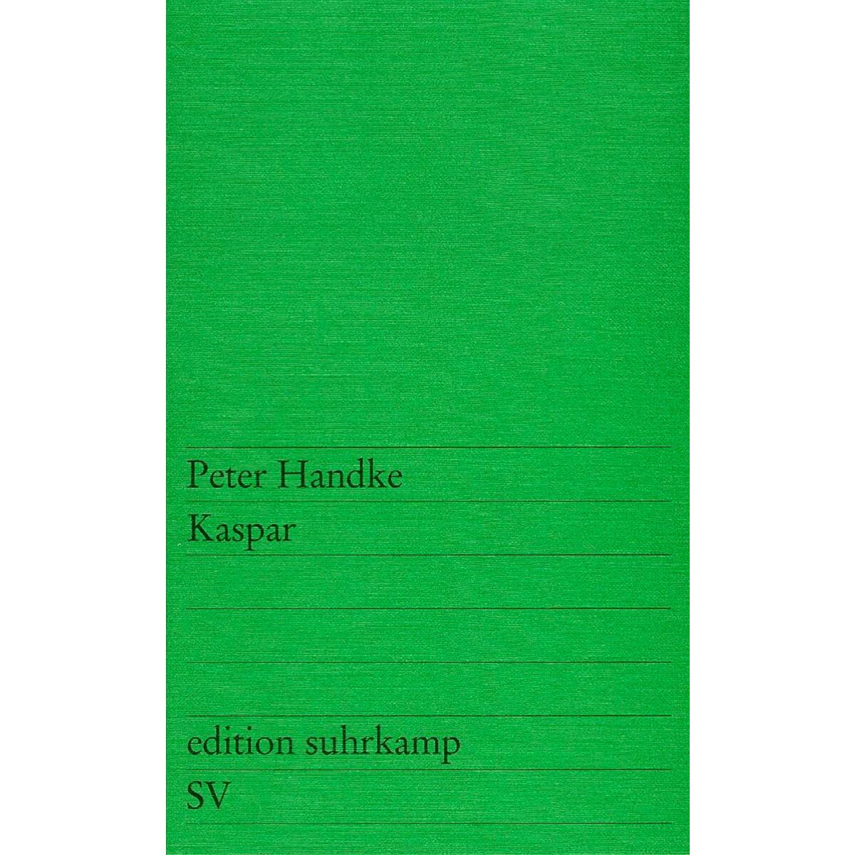 Kaspar Kaspar von Suhrkamp Verlag AG