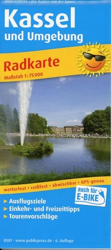 Kassel und Umgebung: Radkarte mit Ausflugszielen, Einkehr- & Freizeittipps, wetterfest, reissfest, abwischbar, GPS-genau. 1:75000 (Radkarte: RK) von FREYTAG-BERNDT UND ARTARIA