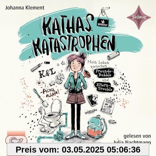Kathas Katastrophen – Mein Leben zwischen Freunde-Bubble und Eltern-Trouble: Sprecherin: Julia Nachtmann. 1 MP3-CD.Laufzeit ca. 90 Min.
