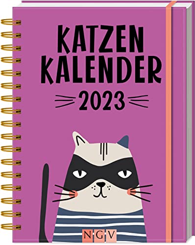 Katzenkalender 2023. 1 Woche auf 2 Seiten: Mit über 130 Stickern und Gummibandverschluss von Naumann & Göbel Verlagsgesellschaft mbH