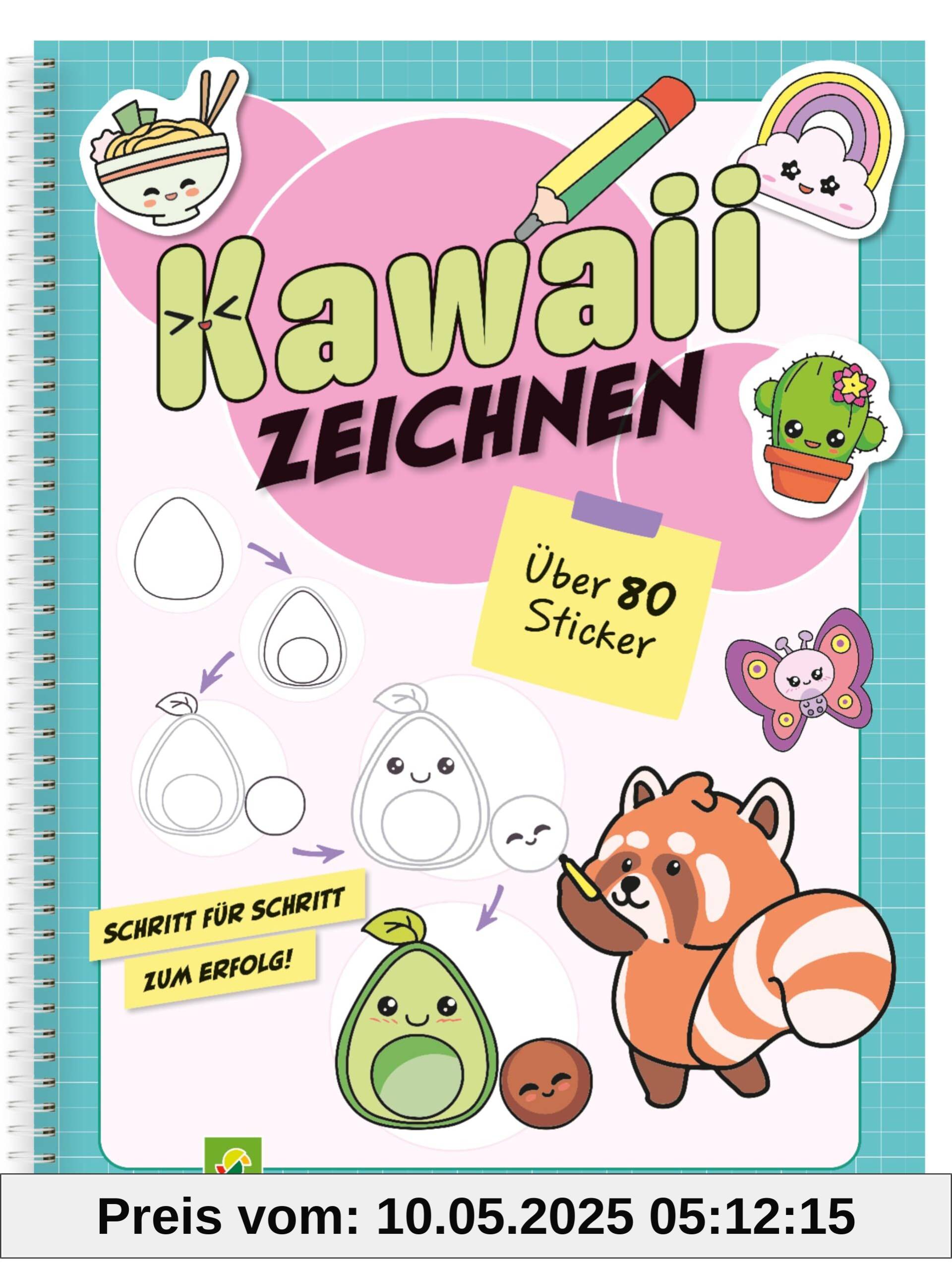 Kawaii zeichnen: Kawaii-Motive Zeichnen lernen. Schritt für Schritt: Zeichenkurs und Übungsbuch für Anfänger und Anfängerinnen. Mit über 80 Stickern und Praxistipps Kawaii zeichnen: Kawaii-Motive Zeichnen lernen. Schritt für Schritt: Zeichenkurs und Übungsbuch für Anfänger und Anfängerinnen. Mit über 80 Stickern und Praxistipps