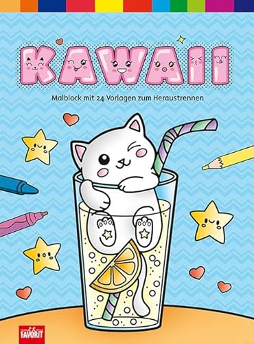 Kawaii: Malblock mit 24 Vorlagen zum Heraustrennen Kawaii: Malblock mit 24 Vorlagen zum Heraustrennen von Neuer Favorit