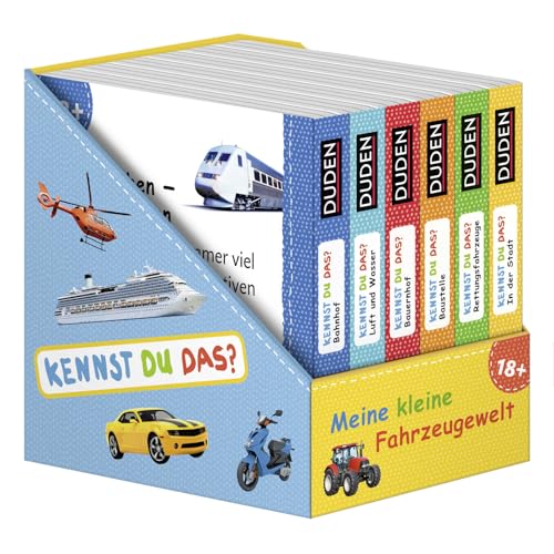 Duden 12+: Kennst du das? Meine kleine Fahrzeugewelt (Würfel): 6 Mini-Bücher von FISCHER Duden