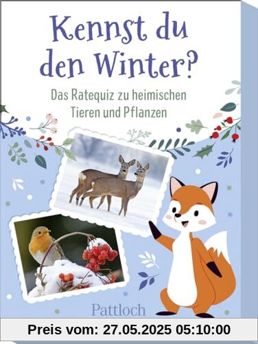 Kennst du den Winter?: Das Ratequiz zu heimischen Tieren und Pflanzen | Kinderquiz ab 6 Jahren | Mit 50 Quizkarten rund um Natur und Tiere im Winter (Kinderquiz für schlaue Kids)