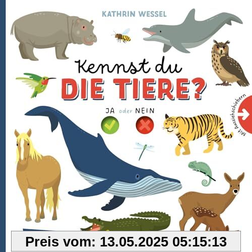 Kennst du die Tiere?: Pappbilderbuch über Tiere auf dem Bauernhof, im Meer, im Wald und anderswo - mit Schiebern zum Rausziehen und Mitraten für Kinder ab 2 Jahren Kennst du die Tiere?: Pappbilderbuch über Tiere auf dem Bauernhof, im Meer, im Wald und anderswo - mit Schiebern zum Rausziehen und Mitraten für Kinder ab 2 Jahren