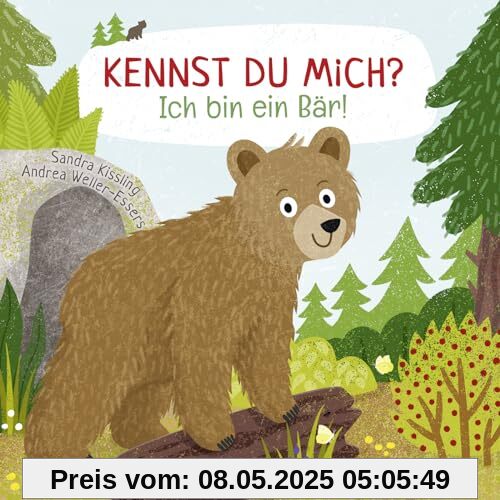 Kennst du mich? Ich bin ein Bär!: Ein Sachbilderbuch für neugierige Kinder ab 2 Jahren | Pappbilderbuch ab 2 Jahren │ Mit erstem Sachwissen über Tierbabys
