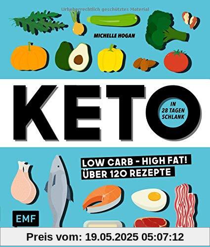 Keto – In 28 Tagen schlank: Low Carb High Fat! Über 120 Rezepte