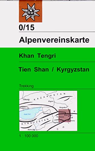 Khan Tengri, Tien Shan / Kyrgyzstan: Trekkingkarte 1:100.000 (Alpenvereinskarten)