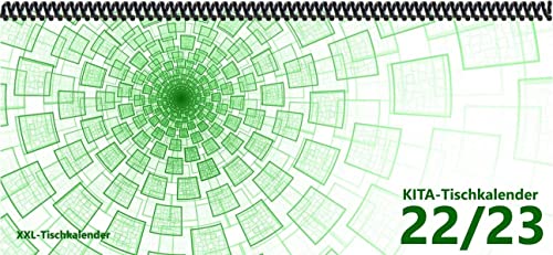 KiTa - Tischkalender 2022/23: XXL-Tischkalender, Bunt-Kalender Tunnel grün 14,5 x 32,5 cm, quer, Juli 2022 - September 2023 von E & Z-Verlag
