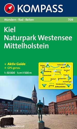 Kiel, Naturpark Westensee, Mittelholstein 1 : 50 000: Wanderkarte mit Kurzführer und Rad- Reitwegen. GPS-genau