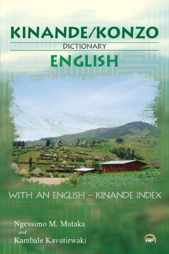 Kinande/konzo-english Dictionary von Africa Research & Publications