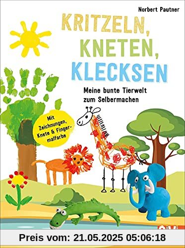 Kinder kreativ: Kritzeln, Kneten, Klecksen. Meine bunte Tierwelt zum Selbermachen. Für Kinder ab 4 Jahren. Spielerisch den Umgang mit Form, Farbe und Stift erlernen. Kinder kreativ: Kritzeln, Kneten, Klecksen. Meine bunte Tierwelt zum Selbermachen. Für Kinder ab 4 Jahren. Spielerisch den Umgang mit Form, Farbe und Stift erlernen.