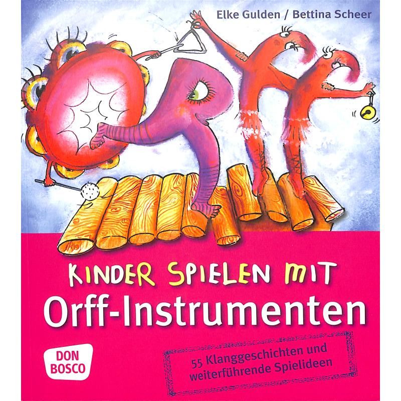 Kinder spielen mit Orff Instrumenten