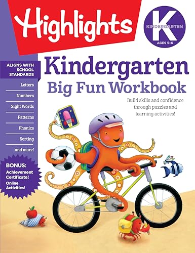Kindergarten Big Fun Workbook: Build Skills and Confidence Through Puzzles and Early Learning Activities! (Highlights Big Fun Activity Workbooks)